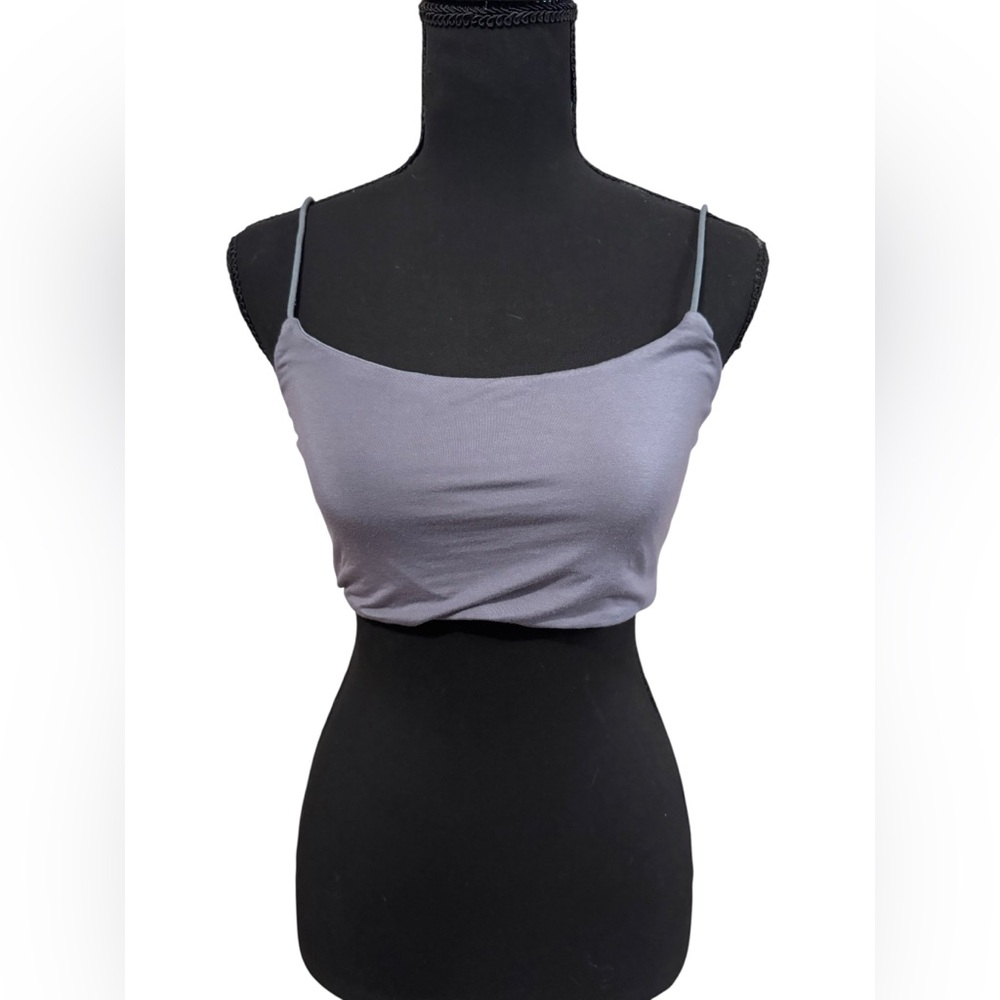 Junior’s SHEIN Charcoal gray super cropped tank top size M